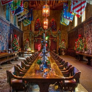 Vintage Christmas at Hearst Castle