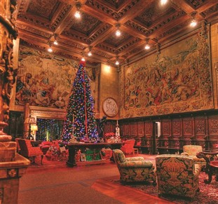 Vintage Christmas at Hearst Castle